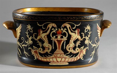 Lot 377 - Neoclassical Style Porcelain Jardiniere Height...
