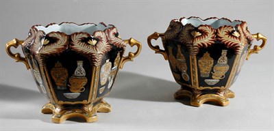 Lot 542 - Pair of Asian Porcelain Cachepots Height 10...
