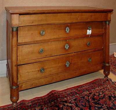 Lot 397 - Empire Style Fruitwood Chest of Drawers Height...