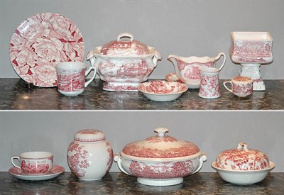Lot 156 - Assembled Group of Johnson Bros. English Red...