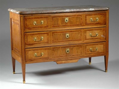Lot 433 - Italian Neoclassical Inlaid Walnut Commode...