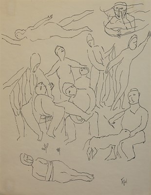 Lot 50A - Jennings Tofel American, 1891-1959 Figures...