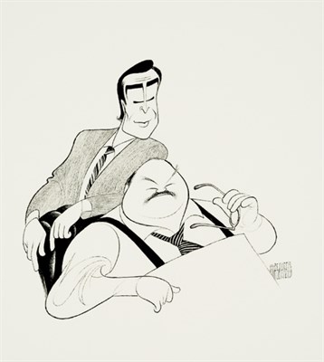 Lot 323 - Al Hirschfeld JAKE AND THE FAT MAN WITH...