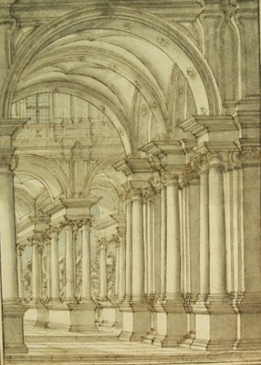 Lot 19 - Circle of Carlo Bibiena Architectural Study...