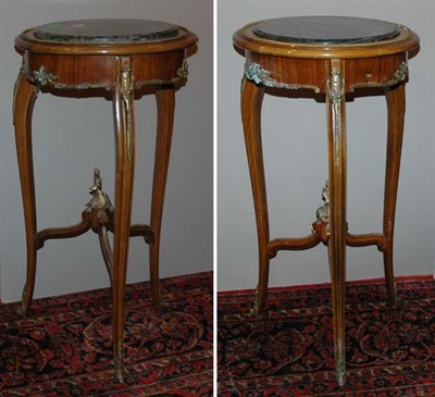 Lot 556 - Pair of Louis XV Style Marble Top Gilt-Metal...