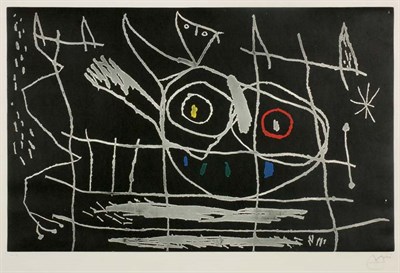 Lot 4333 - Joan Miró COUPLE D'OISEAU III (D. 416) Color...