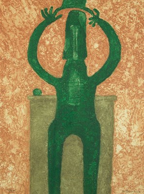 Lot 4410 - Rufino Tamayo [PERSONAGE EN VERDE] Color...