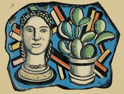 Lot 4281 - After Fernand Leger TETE ET CACTUS (SAPHIRE...