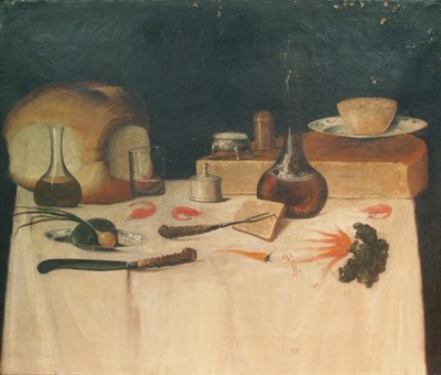Lot 3089 - Spanish School 19th Century Still Life with...
