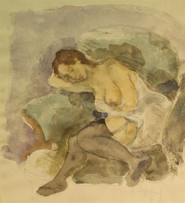Lot 81 - Moses Soyer American, 1899-1974 (i) Two Nudes...