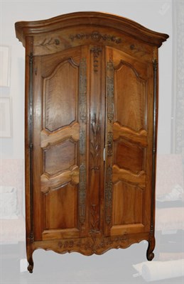 Lot 1361 - Provincial Louis XV Walnut Armoire 18th...