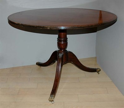 Lot 4183 - Regency Mahogany Circular Tilt-Top Breakfast...