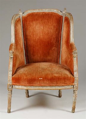 Lot 1442 - Louis XVI Stripped Beechwood Bergere Late 18th...