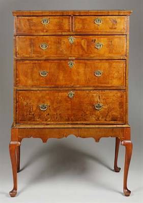 Lot 1397 - George I Walnut Chest on Chest In two parts,...