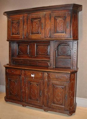 Lot 375 - Continental Fruitwood Setback Cupboard Height...