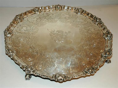 Lot 380 - William IV Silver Salver Spurious marks Of...