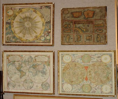 Lot 4091 - GROUP OF FIVE DECORATIVE MAPS Altera Generalis...