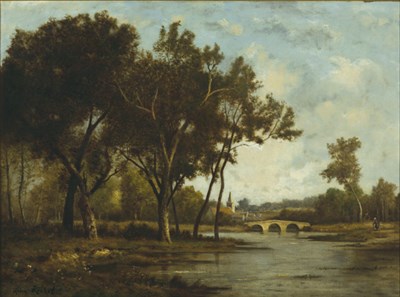 Lot 1004 - Leon Richet French, 1847-1907 Homeward Bound...