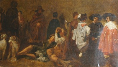 Lot 51 - Dutch School 19th Century Travelers at an Inn...