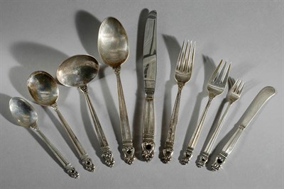 Lot 443 - International Sterling Silver Flatware Service...