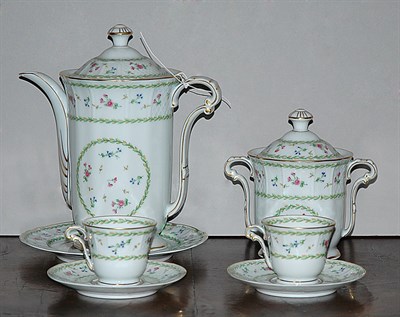 Lot 604 - Limoges Porcelain Demitasse Service...