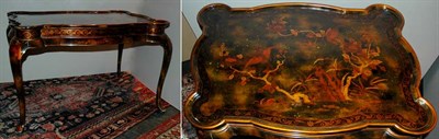 Lot 450 - Chinoiserie Decorated Lacquered Coffee Table...