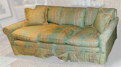 Lot 452 - Upholstered Three-Seat Sofa Length 7 feet 2...