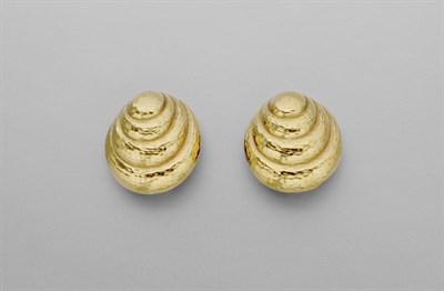 Lot 294 - Pair of Gold Earclips