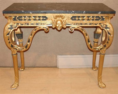 Lot 493 - Neoclassical Style Marble Top Parcel Gilt and...
