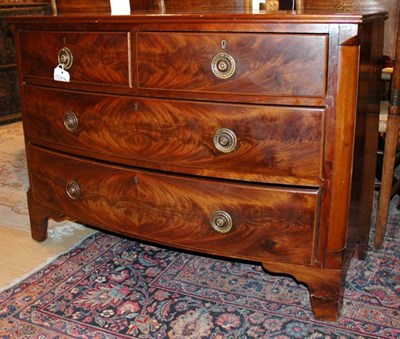 Lot 368 - Georgian Style Mahogany Bow Front Chest of...