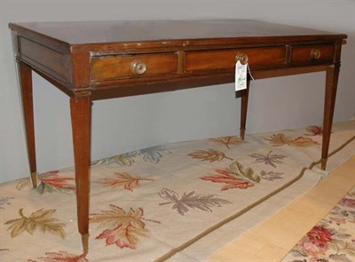 Lot 267 - Georgian Style Mahogany Single Drawer Writing...