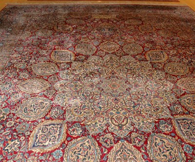 Lot 3749 - Kirman Carpet Southeast Persia, mid 20th...