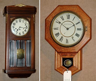 Lot 461 - Two Regulator Wall Clocks