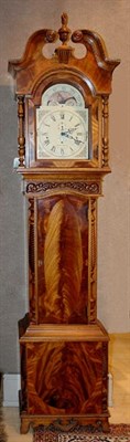Lot 304 - Georgian Style Mahogany Tall Case Clock Height...