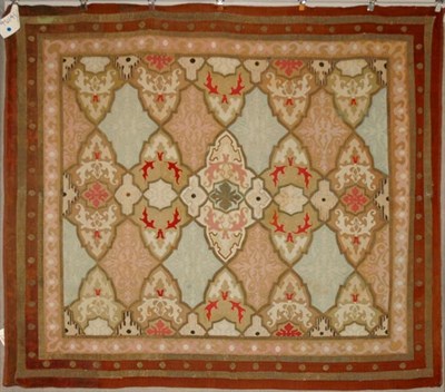 Lot 510 - Wool and Metallic Thread Aubusson Rug France,...