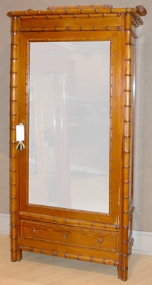 Lot 3557 - Georgian Style Faux Bamboo Decorated Mirrored...