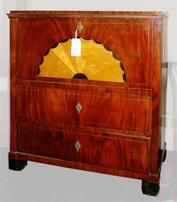 Lot 4154 - Biedermeier Brass Mounted Inlaid Mahogany...