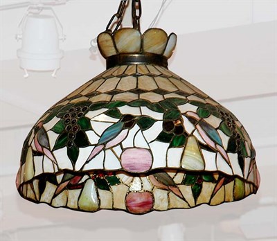 Lot 508 - Leaded Glass Hanging Fixture