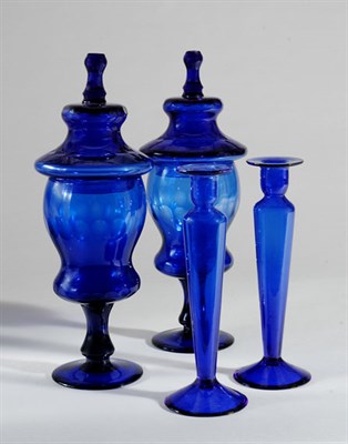 Lot 379 - Miscellaneous Group of Cobalt Glass Comprising...