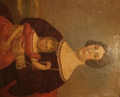 Lot 2316 - American School 19th Century Portrait of a...