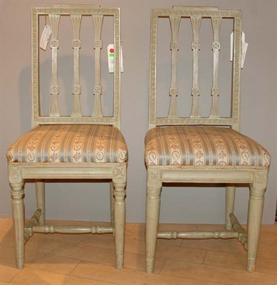 Lot 353 - Set of Eight Swedish Neoclassical Style...