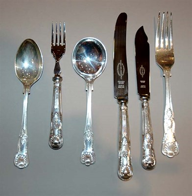 Lot 3236 - Elizabeth II Silver Flatware Service Viners,...