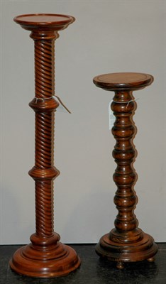 Lot 3533 - Group of Two Victorian Style Turned Fruitwood...