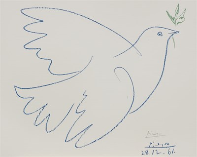 Lot 4369 - After Pablo Picasso DOVE OF PEACE Color offset...