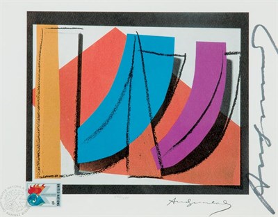 Lot 4429 - Andy Warhol U.N. STAMP (F./S. 185) Color...