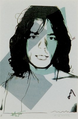 Lot 4428 - Andy Warhol MICK JAGGER (NOT IN F./S.) Color...