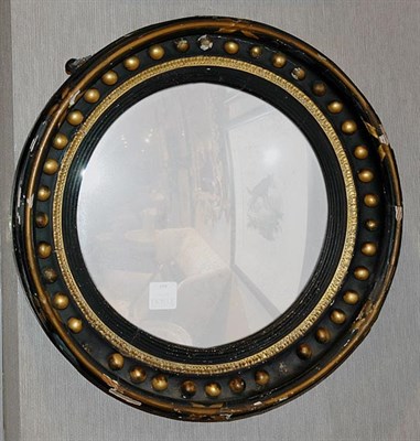 Lot 199 - Regency Gilt-Wood and Painted Circular Convex...