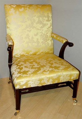 Lot 330 - George III Mahogany Library Chair Late 18th...