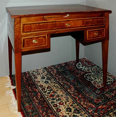 Lot 349 - Italian Marquetry Inlaid Walnut Dressing Table...