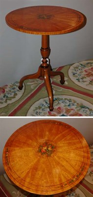 Lot 520 - Edwardian Style Satinwood Side Table Height 27...